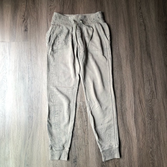 Lululemon Women's Jogger Size 4 Cotton Terry Thread Dye Rover Black Athleisure - Picture 2 of 9